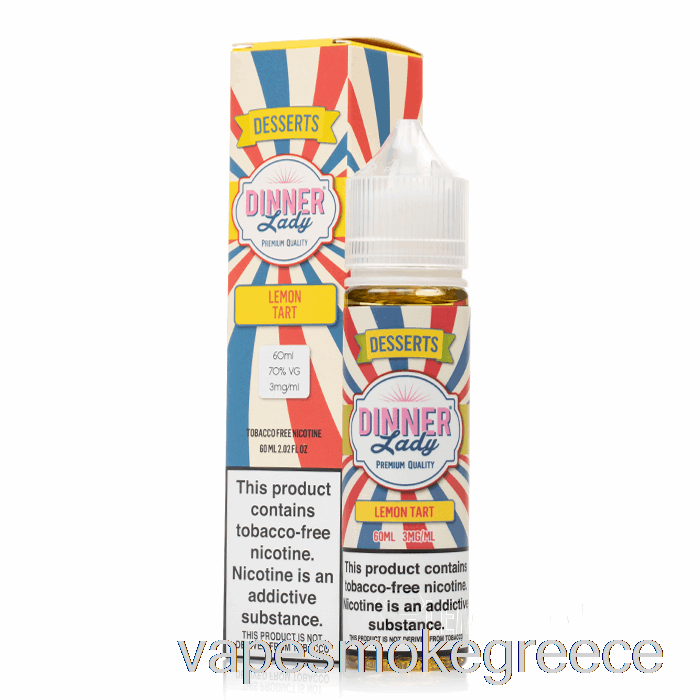 Vape Greece τάρτα λεμόνι - Vape Dinner Lady - 60ml 3mg